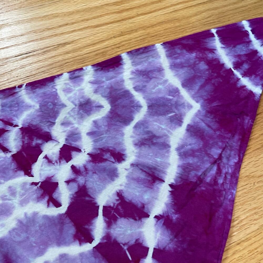 Handmade bandana hand crafted tie dye dog doggie pup mandala - Picture 5 of 5